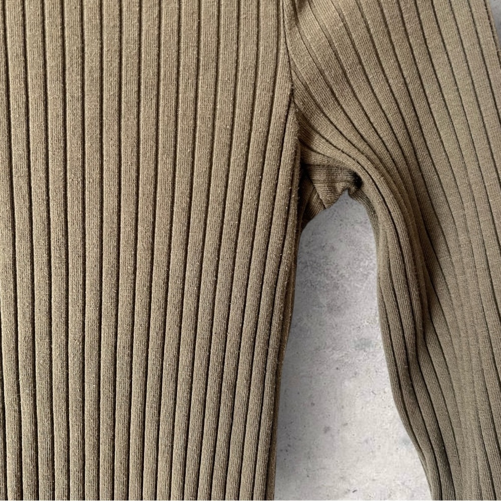 Sanctuary Olive Green Rider Ribbed Mini Dress Size M - Picture 7 of 11